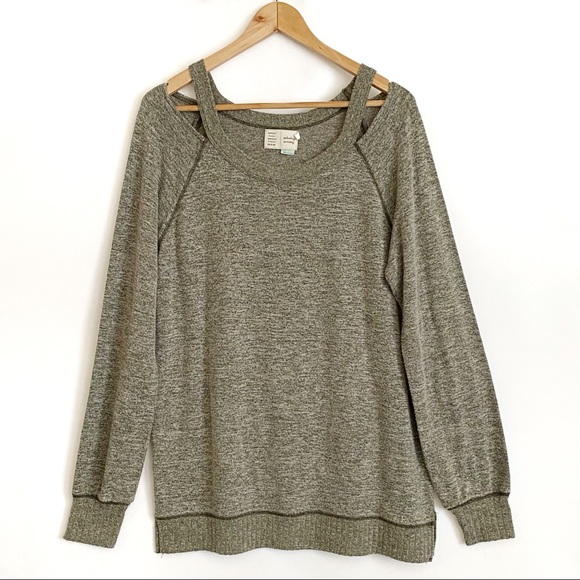 Anthropologie Saturday Sunday Cutout Pullover Top Size M - Picture 1 of 7